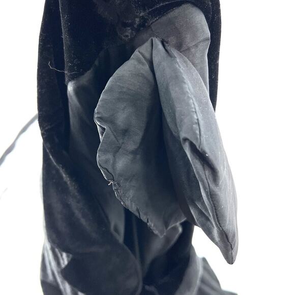 Vintage Bespoke Custom Gray Cashmere Long Sleeve Midi Dress Size 6 - Picture 10 of 13